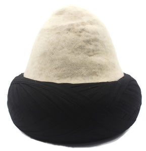 Handmade Felt Imamah, Unique Islamic Art, Imam Pagri Islamic Men's Head Wear, Mens hat, prayer cap, muslim wear, Felt cap