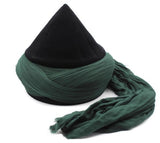 Handmade Naqshbandi Cap, Black Cyprus Imamah, Unique Islamic Art, Imam Pagri Islamic Men's Head Wear