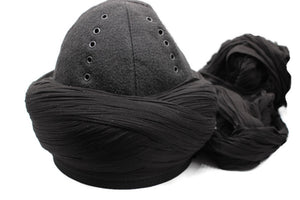 Handmade Ertugrul Cap , Black Suleyman Shah Hat, Resurrection Imamah, Original Dirilis Islamic Cap, Ertugrul Hat