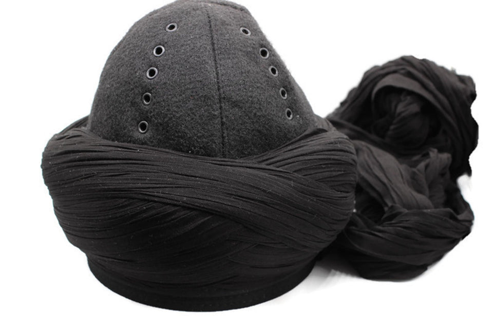 Handmade Ertugrul Cap , Black Suleyman Shah Hat, Resurrection Imamah, Original Dirilis Islamic Cap, Ertugrul Hat