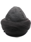 Handmade Ertugrul Cap , Black Suleyman Shah Hat, Resurrection Imamah, Original Dirilis Islamic Cap, Ertugrul Hat