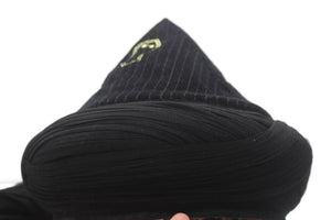 Black Mens Haqqani Imamah, Cyprus Style Islamic Cap, Unique Islamic Art, Haqqani Sufi Order, Islamic Men's Head Wear