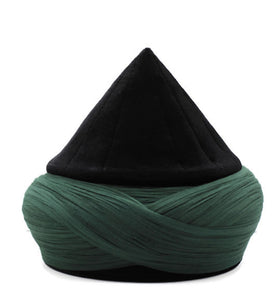 Handmade Naqshbandi Cap, Black Cyprus Imamah, Unique Islamic Art, Imam Pagri Islamic Men's Head Wear