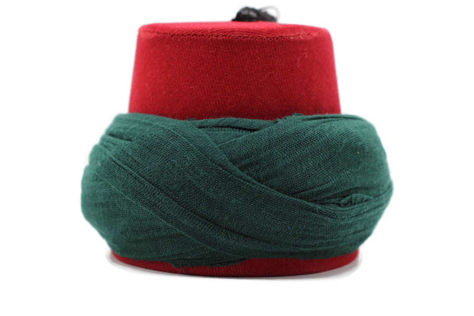 Handmade Miniature Imamahs, Green Mini Little Fez, Moorish Fez, Islamic Home Decor, Eid Gift