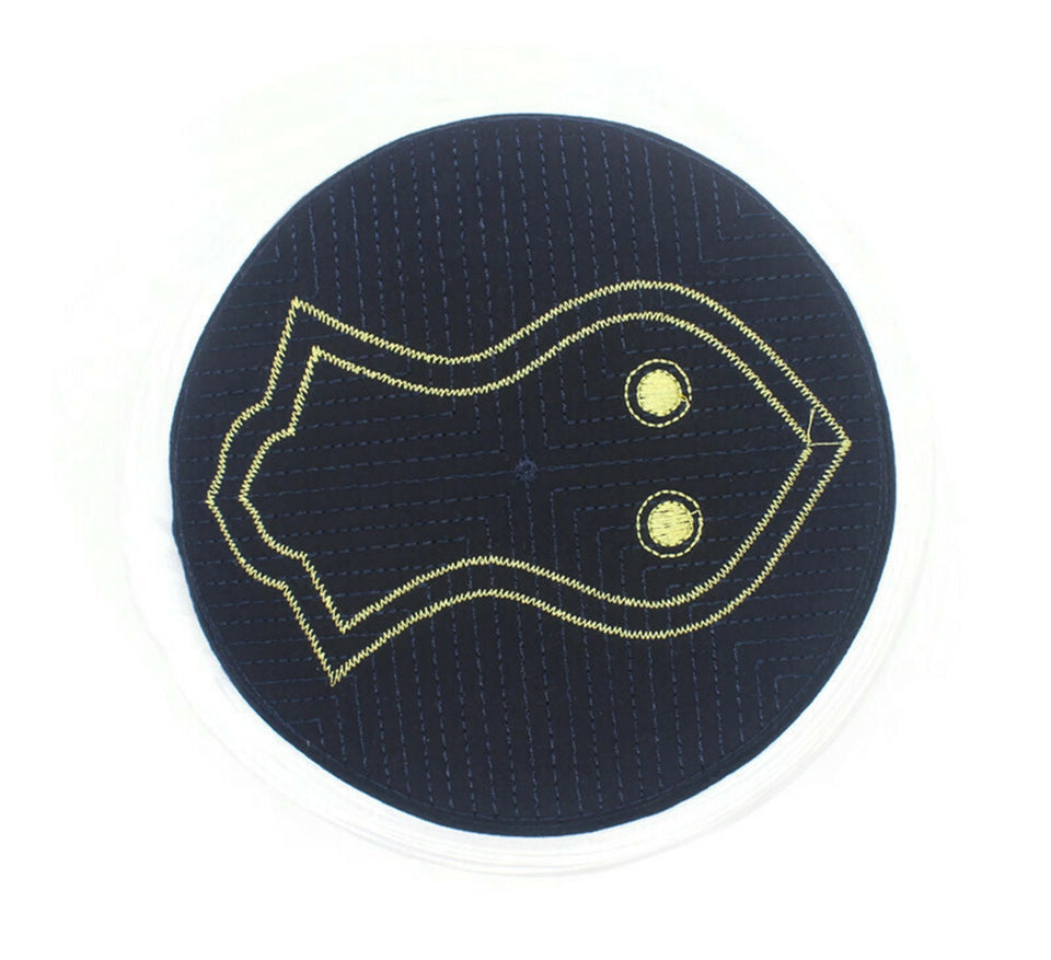 Handmade Dark Blue Nalain Cap, Nalayn Imamah, Unique Islamic Art, Islamic Art, Islamic Men's Head Wear