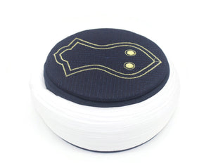 Handmade Dark Blue Nalain Cap, Nalayn Imamah, Unique Islamic Art, Islamic Art, Islamic Men's Head Wear
