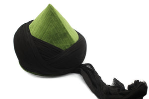 Light Green Mens Haqqani Imamah, Cyprus Style Islamic Cap, Unique Islamic Art, Haqqani Sufi Order, Islamic Men's Head Wear