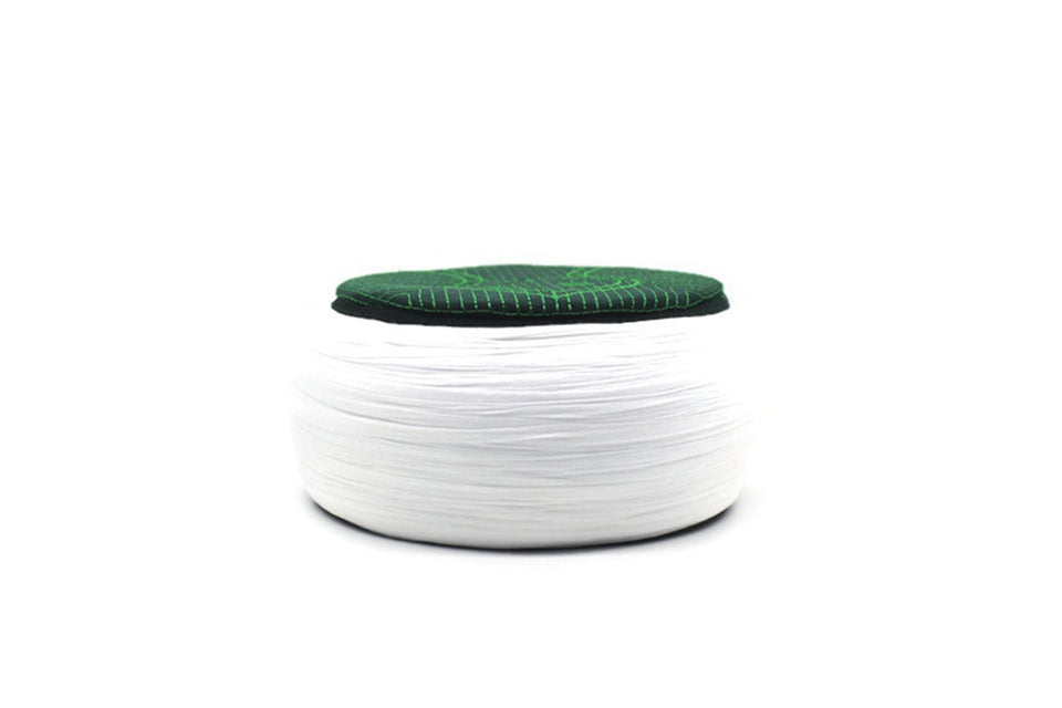Handmade Green & White Nalain Sarik | Pecinya | Sorban | Imamah | Kufi Cap | Muslim Men's Hat Cap | Pagri | Turban | Skullcap | Ottoman Fez