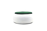 Handmade Green & White Nalain Sarik | Pecinya | Sorban | Imamah | Kufi Cap | Muslim Men's Hat Cap | Pagri | Turban | Skullcap | Ottoman Fez