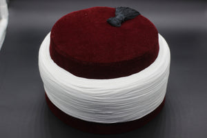 Shaykh Muhammad Said Ramadan al Bouti Imamah, Egyptian Turkish Red Fez Tarboush Hat Black Tassel