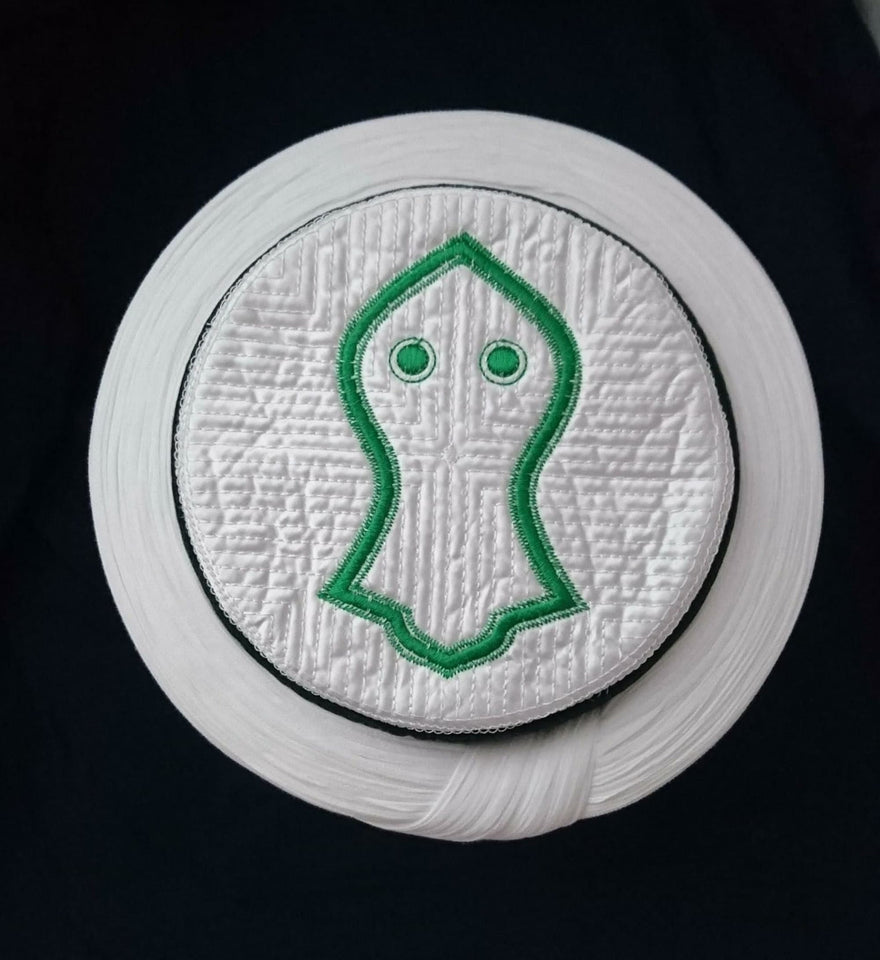 Nalayn Green Mens Imamah, Ismailaga Style Islamic Cap, Unique Islamic Art, Nalain Naqshibandi Hat, Islamic Men's Head Wear, Eid Gift
