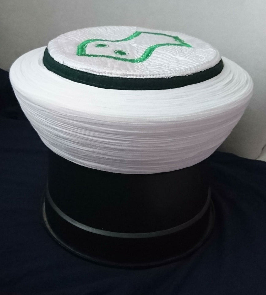 Nalayn Green Mens Imamah, Ismailaga Style Islamic Cap, Unique Islamic Art, Nalain Naqshibandi Hat, Islamic Men's Head Wear, Eid Gift