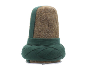 Genuine Handmade Sufi Whirling Dervish Hat, MINI Mawlawiyya Cap, Original Turban Hat DESTAR, Islamic Table Ornaments