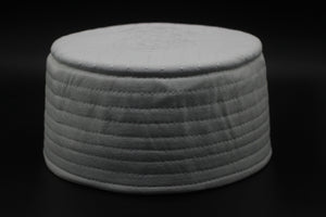 Pure White Nalain Pak Kufi Cap, Muslim Mens Hat, Prayer Cap, Islamic Hat for Men, Muslim Mens Clothing, Rigid Turban for Wrapping