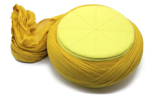 Saladin Lemon Yellow Imamah, Unique Islamic Art, Salah ad Din Imam Pagri Imama, Muslim Hat, Sunnah Cap, Prayer Hat, Islamic Gift