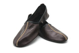 Genuine Leather Bordeaux Babouche Slippers in WOMENS SIZE Handmade from Soft Leather, Traditional babouche slippers, Home Shoes