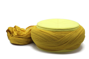 Saladin Lemon Yellow Imamah, Unique Islamic Art, Salah ad Din Imam Pagri Imama, Muslim Hat, Sunnah Cap, Prayer Hat, Islamic Gift