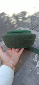 Handmade Black & Green Sarik, Takke, Islam Prayer Hat with embroidered Crescent Kofi, Kufi Cap, صلاة, Muslim Men's Hat Cap, imamah