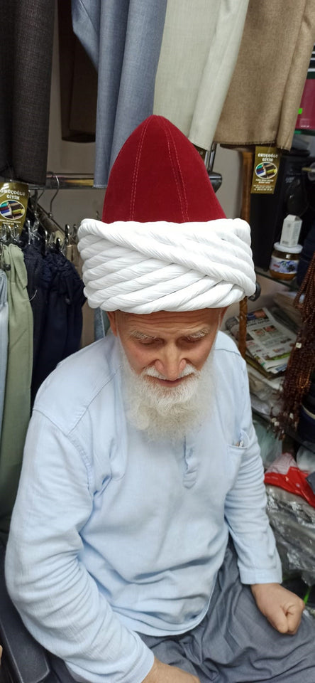 Ottoman Pasha Imamah, Ottoman Style Islamic Hat, Original Ottoman Style Imamah, Muslim Mens Prayer Hat