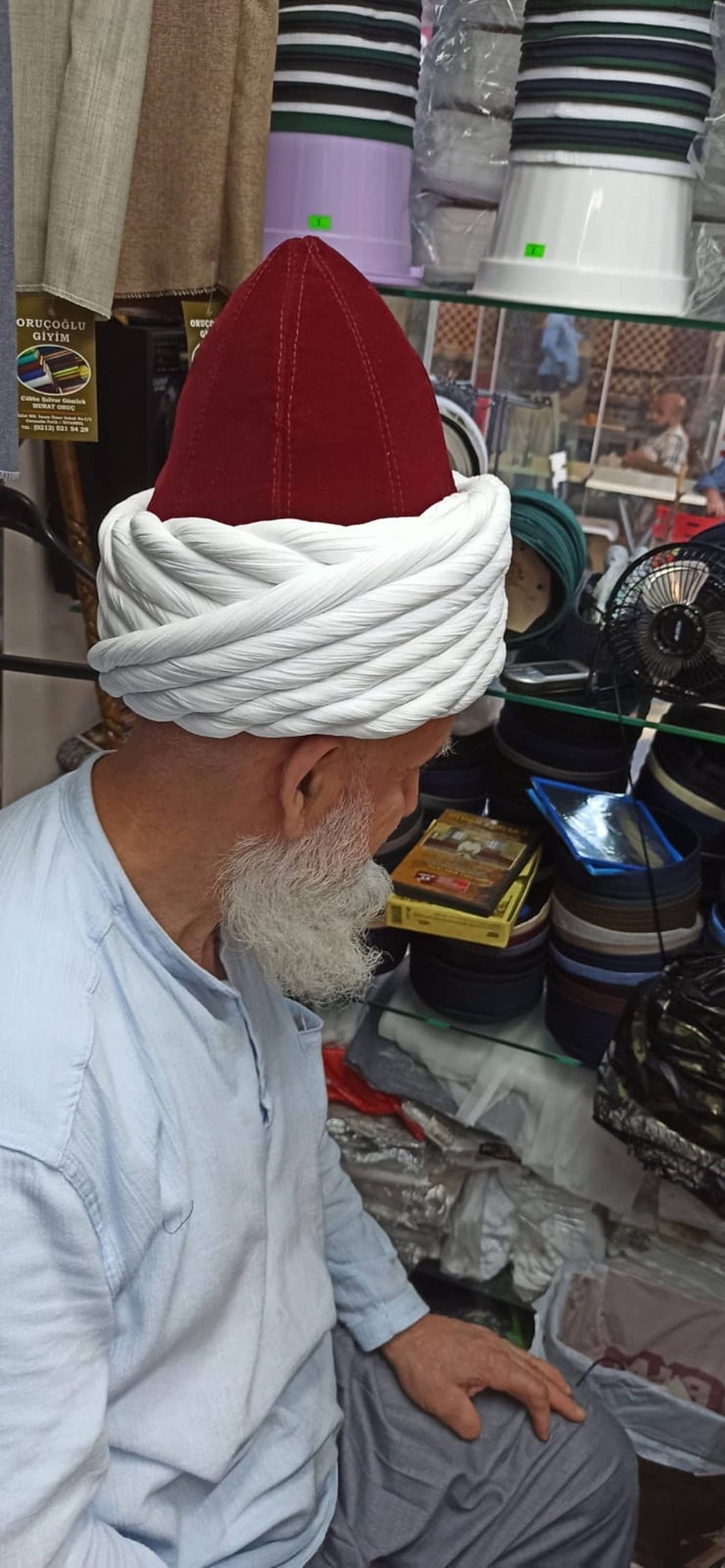 Ottoman Pasha Imamah, Ottoman Style Islamic Hat, Original Ottoman Style Imamah, Muslim Mens Prayer Hat