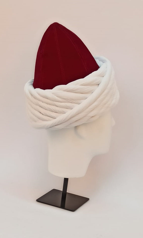 Ottoman Pasha Imamah, Ottoman Style Islamic Hat, Original Ottoman Style Imamah, Muslim Mens Prayer Hat