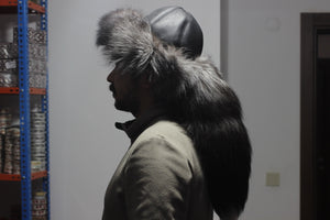Osman Batur Genuine Leather Astrakhan Cap, Caucasian Russian Kubanka, Karakul Hat Winter Cap, Cossack Winter Hat Papaha