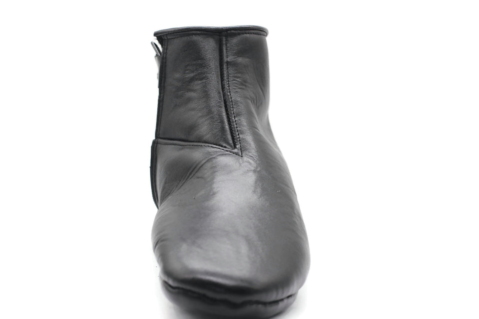 Plush Faux Fur Leather Slippers, Thicker Leather Feet Warmer, WOMENS Winter socks, Indoor Slippers, Khuffain, Wudu Socks, Home Shoes