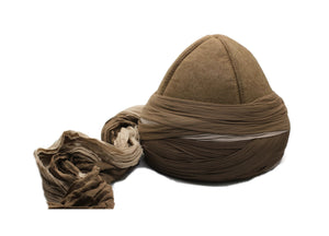 Genuine Yunus Emre Imamah, Brown Imamah, Unique Islamic Art, Imam Pagri Imama Emama Islamic Men's Head Wear, Genuine Felt Hat