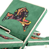 Green Velvet Cover Holy Quran Reading Desk | Quran Holder Book Stand Rihal Rehal | Wooden Quran Stand Lectern