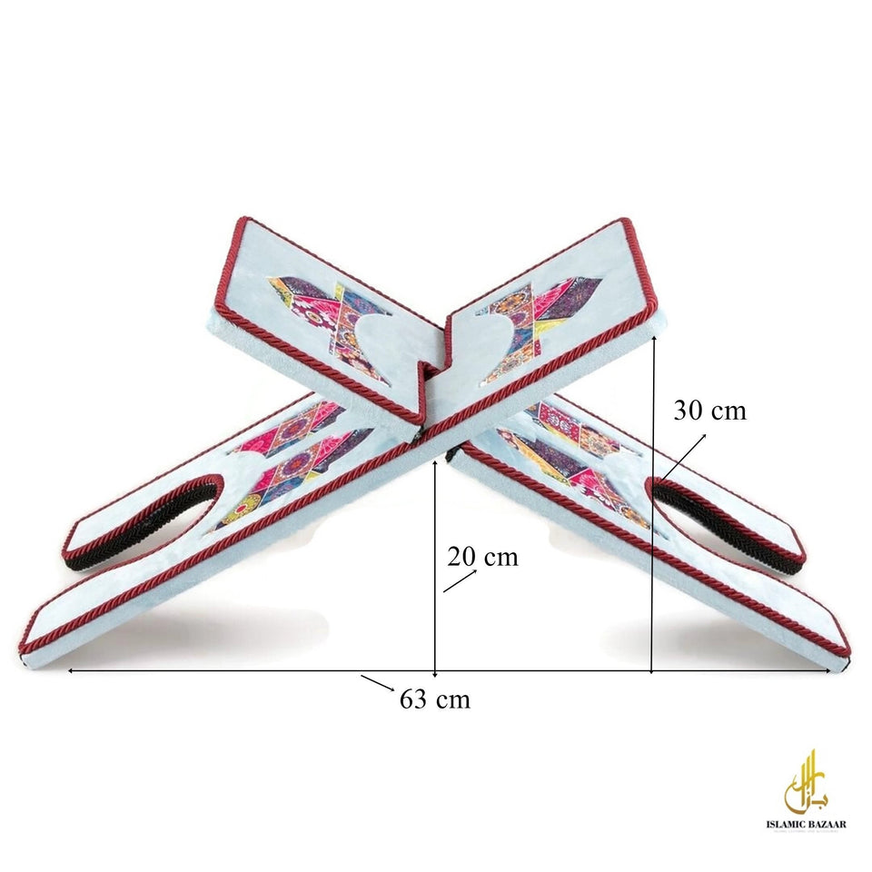 Choose Your Velvet Cover Holy Quran Reading Desk | Quran Holder Book Stand Rihal Rehal | Wooden Quran Stand Lectern