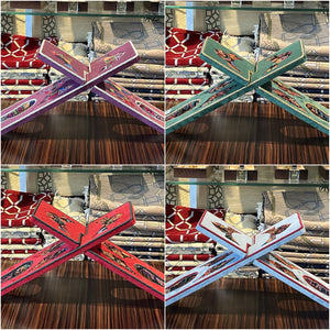 Choose Your Velvet Cover Holy Quran Reading Desk | Quran Holder Book Stand Rihal Rehal | Wooden Quran Stand Lectern