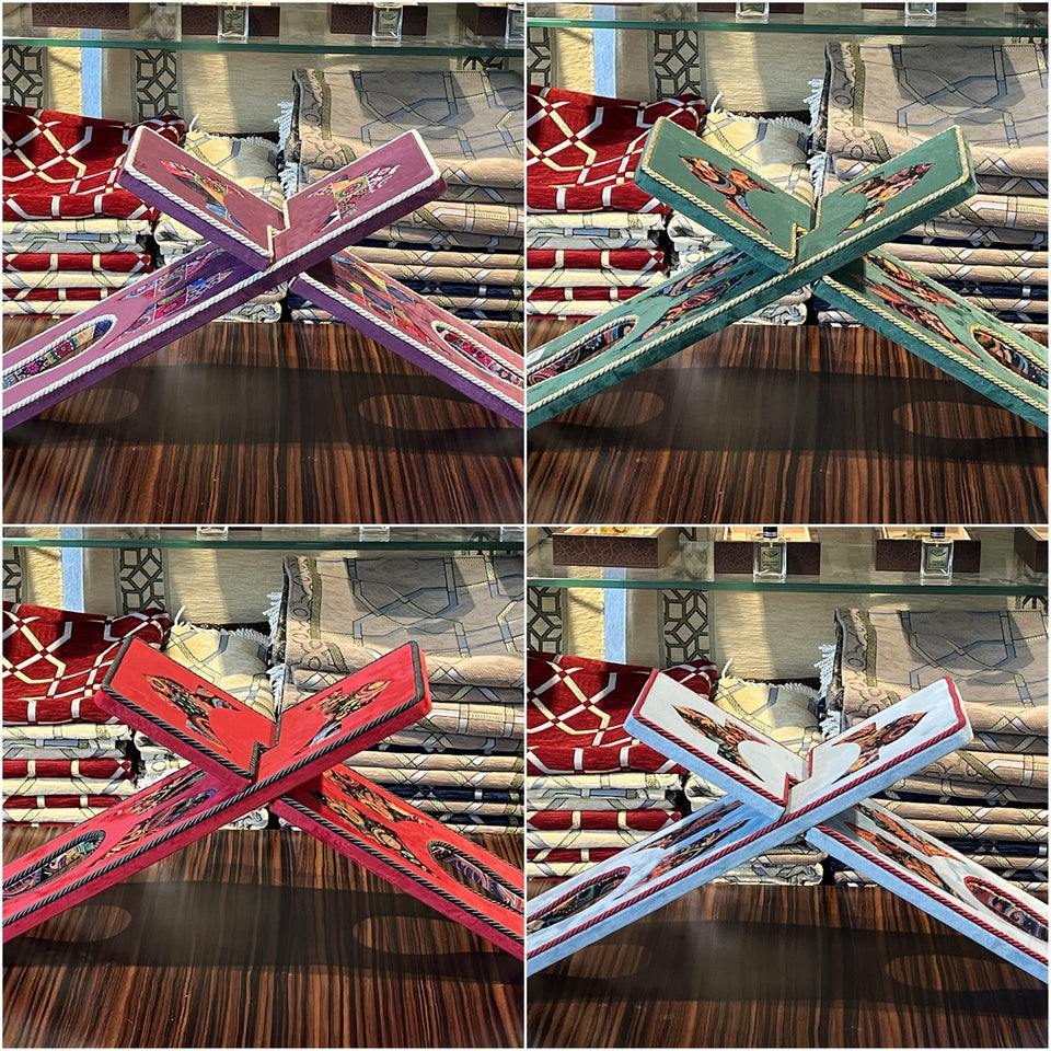 Choose Your Velvet Cover Holy Quran Reading Desk | Quran Holder Book Stand Rihal Rehal | Wooden Quran Stand Lectern