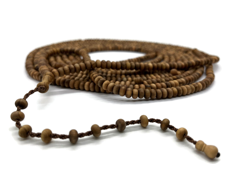 Natural Olive Wood Beads, 5000 Prayer Beads Misbaha Tasbih Tasbeeh Tesbih 6 mm Dhikr Prayer Beads with 10 Beaded Imama