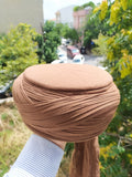 Saladin Brown Imamah, Unique Islamic Art, Salah ad Din Imam Pagri Imama, Muslim Hat, Sunnah Cap, Prayer Hat, Islamic Gift