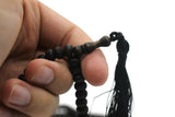 Matte Black Genuine Olive Wood Beads with a tassel, 1000 Beads Misbaha Tasbih Zikr Tasbeeh Tesbih 7.5 mm Dhikr Prayer Beads
