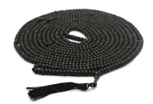Matte Black Genuine Olive Wood Beads with a tassel, 1000 Beads Misbaha Tasbih Zikr Tasbeeh Tesbih 7.5 mm Dhikr Prayer Beads