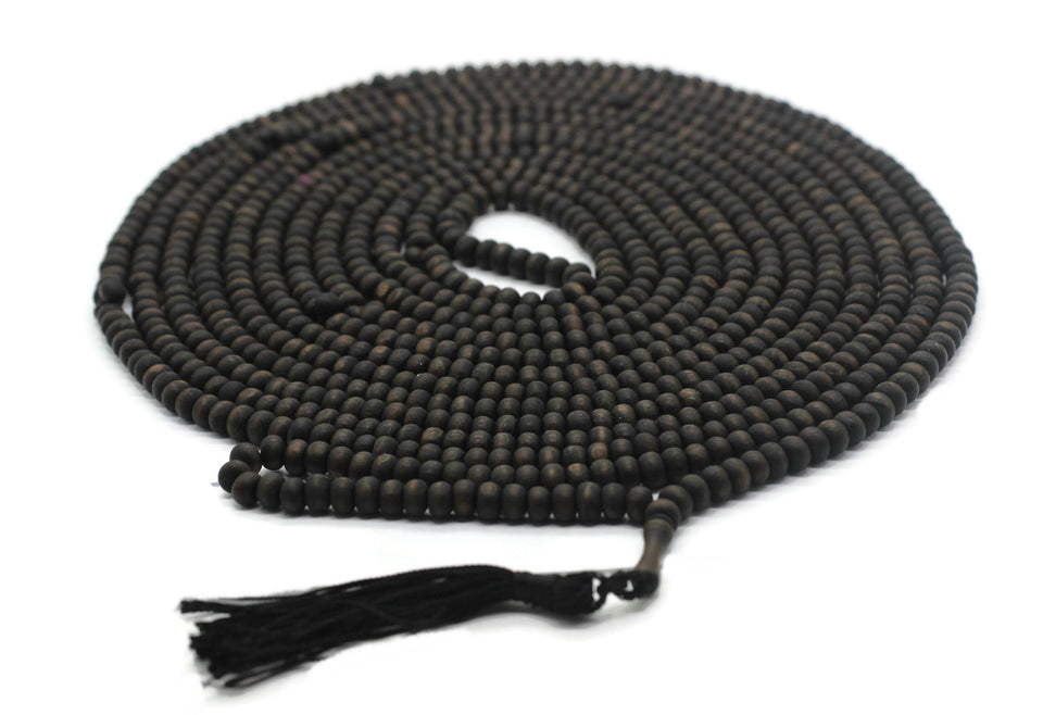 Matte Black Genuine Olive Wood Beads with a tassel, 1000 Beads Misbaha Tasbih Zikr Tasbeeh Tesbih 7.5 mm Dhikr Prayer Beads