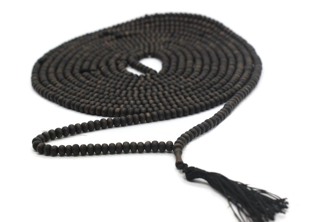 Matte Black Genuine Olive Wood Beads with a tassel, 5000 Beads Misbaha Tasbih Zikr Tasbeeh Tesbih 7.5 mm Dhikr Prayer Beads