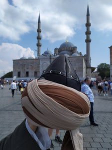 Genuine Leather Ertugrul Imamah Hat, Dirilis Resurrection Imamah, Original Dirilis Islamic Cap, Osman Ghazi Muslim Hat