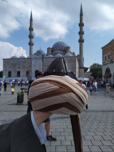 Genuine Leather Ertugrul Imamah Hat, Dirilis Resurrection Imamah, Original Dirilis Islamic Cap, Osman Ghazi Muslim Hat