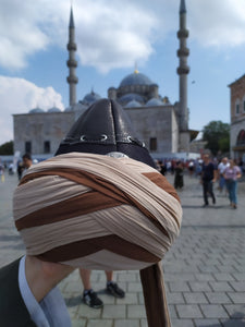 Genuine Leather Ertugrul Imamah Hat, Dirilis Resurrection Imamah, Original Dirilis Islamic Cap, Osman Ghazi Muslim Hat