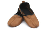 Genuine Leather Tan Feet Warmer Women Size, Winter Socks, Foot Warmers Socks, Shoes Slippers, Leather Socks, Home Slippers
