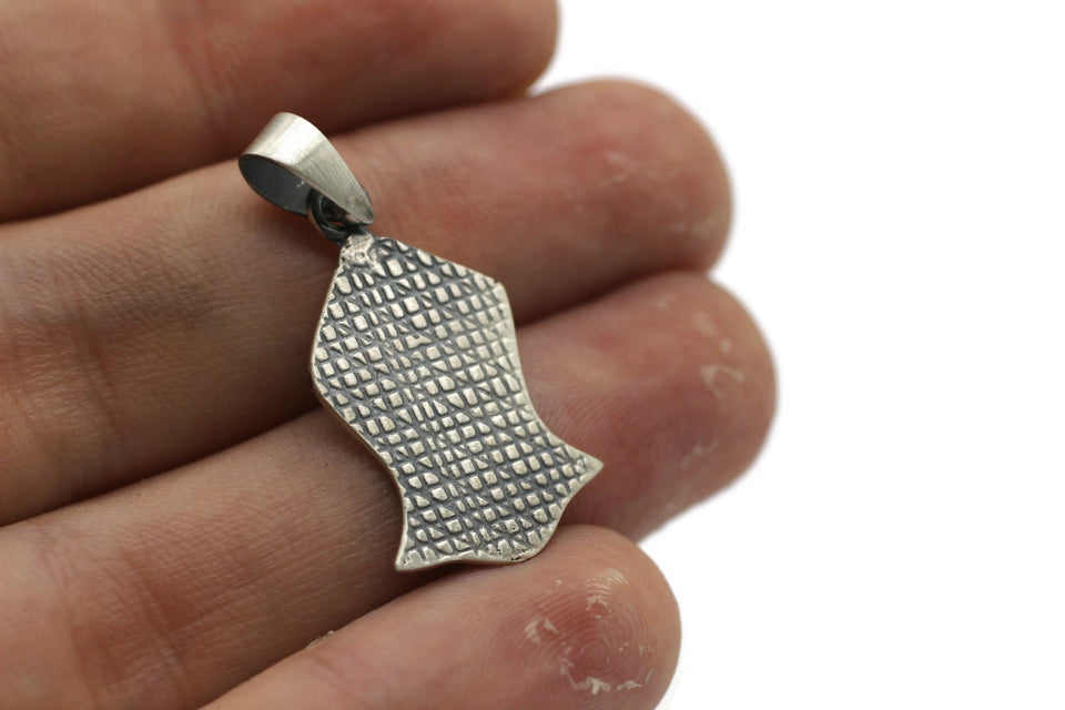 Silver Nalayn Shareef Pendant Necklace Jewelry | Nalain Sandal | Islamic Gifts | Eid Gift | Sterling Silver Sandala | Muslim Gift Ideas
