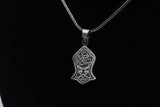 Silver Nalayn Shareef Pendant Necklace Jewelry | Nalain Sandal | Islamic Gifts | Eid Gift | Sterling Silver Sandala | Muslim Gift Ideas