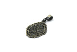 Circle Necklace Dua of Nazar Necklace Silver Quran Verse Pendant, Minimal Necklace, Muslim Gift, Islamic Gift, Calligraphy Necklace ISN