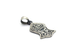 Silver Nalayn Shareef Pendant Necklace Jewelry | Nalain Sandal | Islamic Gifts | Eid Gift | Sterling Silver Sandala | Muslim Gift Ideas