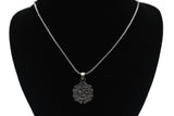 The Property Belongs To Allah, 925 Silver Necklace, Calligraphy Islamic Art, Islamic Metal Art, Islamic Jewelery Necklace, ISN
