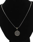Circle Necklace with Pendanats Silver Quran Verse Pendant, Minimal Necklace, Muslim Gift, Islamic Gift, Calligraphy Necklace ISN