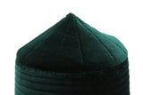 Green Velvet Naqshibandi Kufi Muslim Takke Peci Kofia Hat Topi, Dervish Clothing, Haqqani Sufi Hat, Islamic Wear, Islamic Gift, Hat For Men,