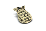 Tulip Necklace Dua of Nazar Al Kalam 51-52 Verses Silver Quran Verse Pendant, Muslim Gift, Islamic Gift, Calligraphy Necklace ISN
